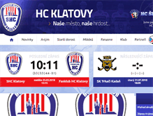 Tablet Screenshot of hc-klatovy.cz